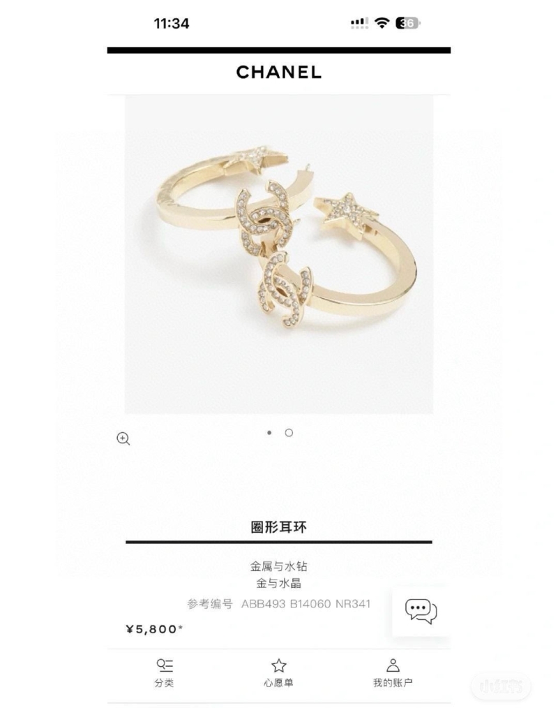 Ch**el earrings